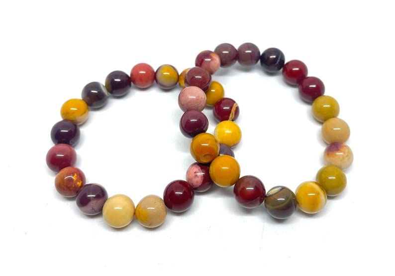 Bracelet mookaite jaspe en perles de pierres précieuses, une idée cadeau bien-être unique