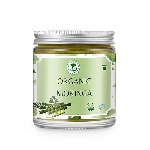 Erika Organics Moringa Powder Supplement - Smoothie & Tea Mix-In - 100% Certified Organic Superfood - 100 g