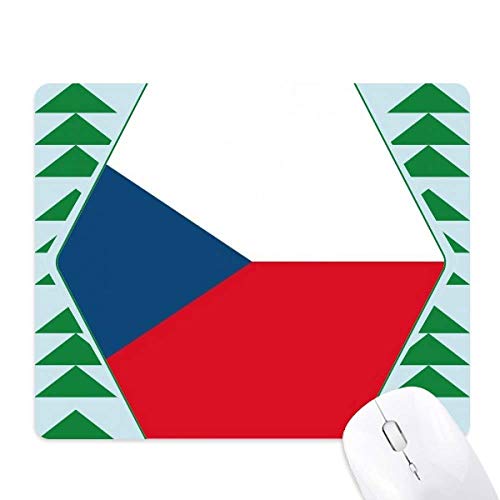 Tapis de souris drapeau République tchèque tapis en caoutchouc pour ordinateur