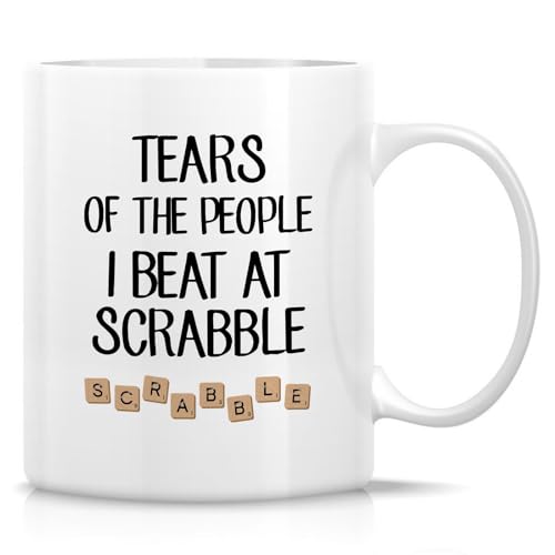Retreez Funny Sarcastic Scrabble Mug - Tears of the People