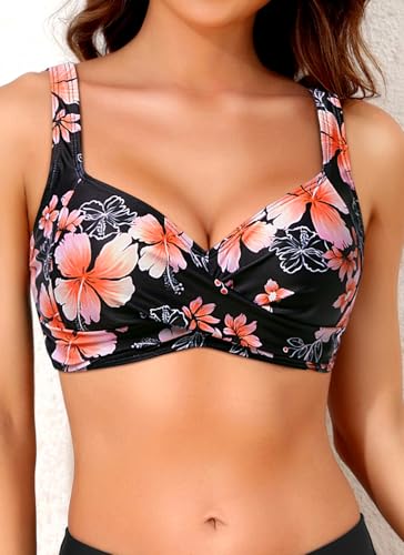 Image of Yonique Women Underwire Bikini Top - 2026 Push Up Swimsuit Tops Padded Bra Bahting Suit
