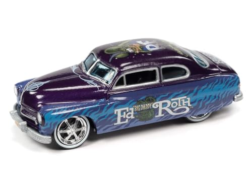 Modelo 1949 Mercury Coupe Morado Metálico 1:64 miniatura 1