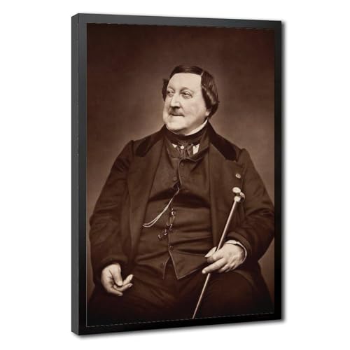 Impression sur toile Gioachino Rossini cadre à suspendre mural