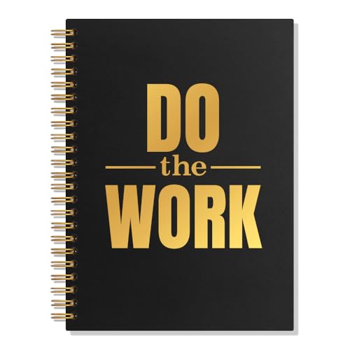 Cahier à spirale vierge Do The Work de 160 pages pour le bureau