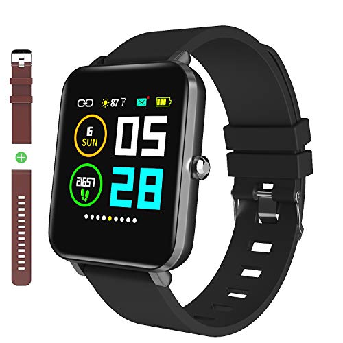 Zagzog Smart Watch: 1.54" Full Touch Screen, All-Day Activity Tracking, IP68 Waterproof, Step