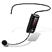 eBerry Hands-Free Wireless FM Condenser Microphone Headset Megaphone Radio Mic for Tour Guide, Salesman, Teacher, Host, Speaker, Conference and Karaoke (Black)