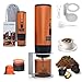 RoserRose Caffettiera Portatile, Macchina per Caffè Viaggio - Senza Fili & Auto-Riscaldante - Con Batteria 7800mAh, 15 Bar di Pressione - Compatibile con NS/DG/Caffè Macinato (Arancione) immagine