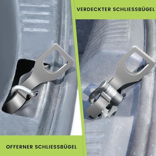 Edelstahl Heckklappenaufsteller 15cm für VW T5 T6 Multivan/California/Camping/Bus, Auto Heckklappen Aufsteller Heckklappenhalterung für Frischluft