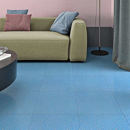 Westick Blue Peel And Stick Floor Tiles Waterproof Self Adhesive Removable Tile Stickers Thick Durable Vinyl Flooring Tile Stick On Floor Tiles For Bathroom Kitchen Floor Tile 20 Pack 12X12 In #TOP2