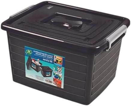 Container Caixa Organizadora 30L com Tampa e Alça – Armazenamento...