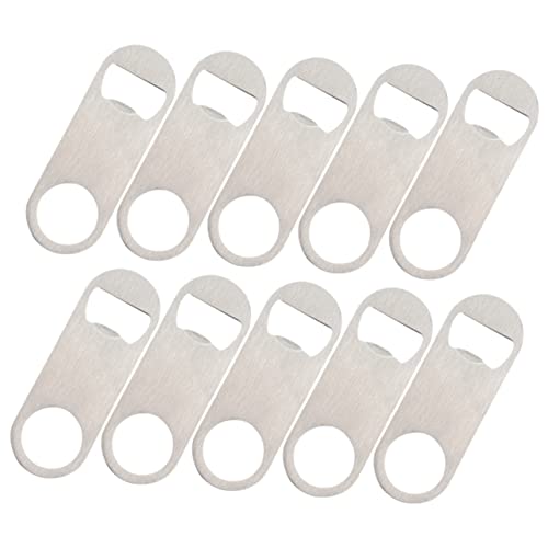Ouvre-boisson décapsuleur acier inoxydable plat pour capsule de bouteille x50 - 3