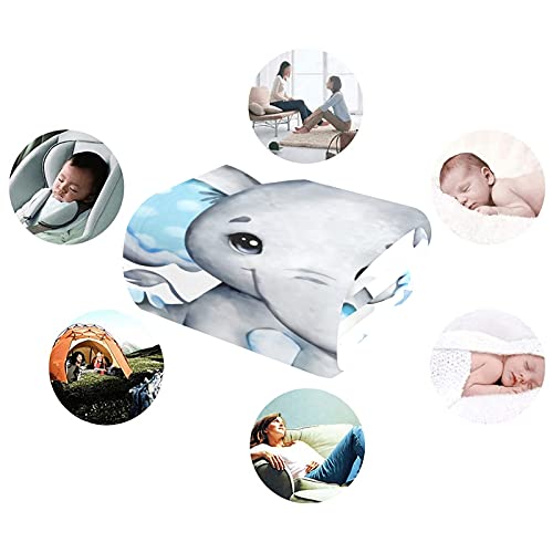 Personalized Baby Blanket With Name Custom Elephant Baby Blankets For Girls Baby Boy Gifts Baby Products Super Soft Blankets For Newborns Nursery Decor Neutral #TOP4