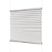 Produktbild Ventanara Plissee ohne Bohren Weiß Klemmfix Plisseerollo Faltrollo verspannt inklusive Premium Klemmträger 75 x 130 cm