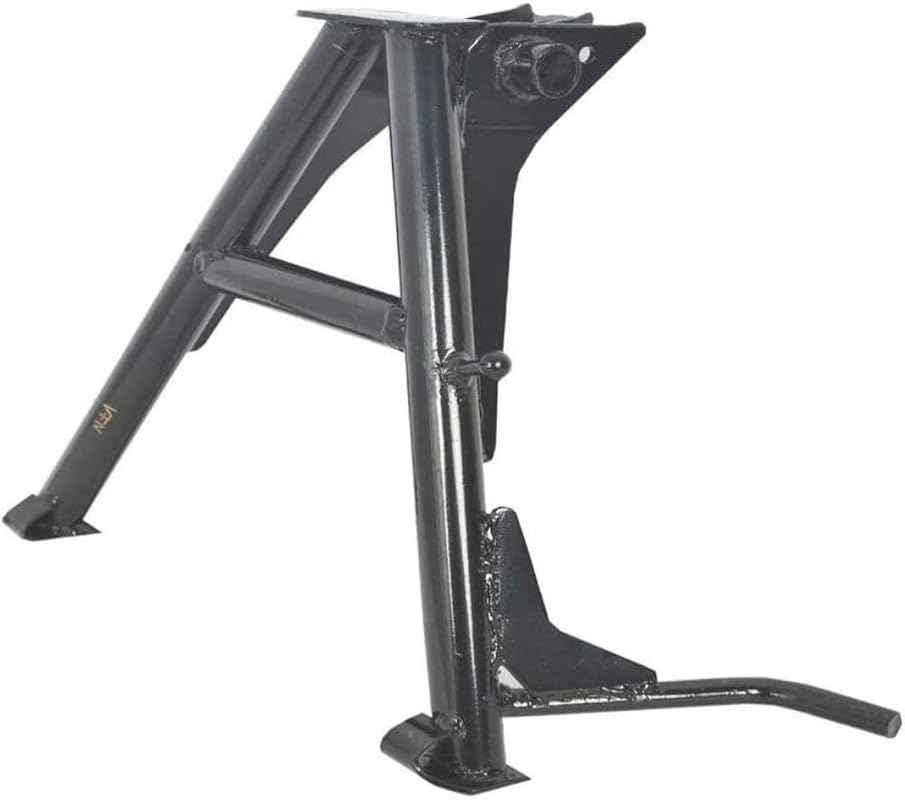 Center Stand/Main Stand Compatible with TVS Wego 2009 Model | Heavy Duty Middle Stand Black Steel Spare Part for Two-Wheeler Stability and Support