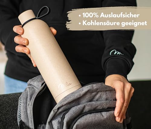 Milu Thermosflasche 500ml Isolierte Edelstahl Thermo Trinkflasche Thermoskanne Auslaufsichere Isolierflasche doppelwandig - Kohlensäure… – Ansicht 4