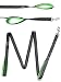 Mighty Paw HandleX2 Dual Handle Dog Leash, Premium Quality 6 Foot Long Reflective Dog Lead with 2 Handles. (Grey/Green)