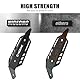NICECNC Black Mid Pipe Heat Shield Compatible with Yamaha Raptor 700 2015-2024, Raptor 700R 2015-2024, Raptor 700R SE 2015-2024