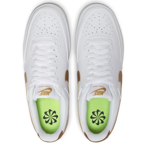 Image of Nike W Court Vision LO NN-White /Metallic GOLD-WHITE-DH3158-105-8UK