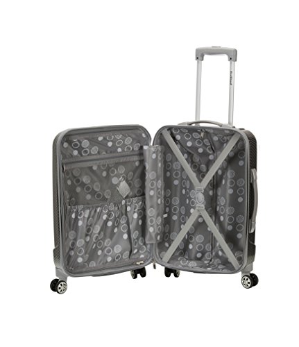 Image of Rockland Santa Fe Hardside Spinner Wheel Luggage, Fiber, Carry-On 20-Inch, Santa Fe Hardside Spinner Wheel Luggage