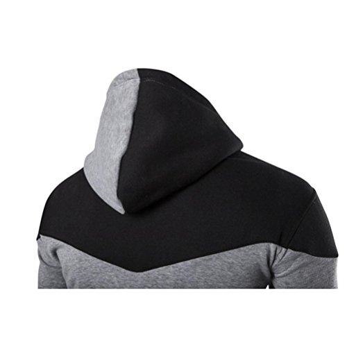 Sudaderas Hombres,Xinan Hoodie Sudaderas con Capucha Ropa de Deport (M, Gris)
