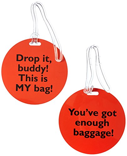 Kole Imports Assorted Fun Phrase Luggage Tags