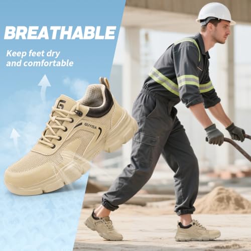 Steel Toe Shoes for Men Women Lightweight Work Shoes Mens Indestructible Safety Sneakers Puncture Proof Construction Shoe Composite Toe Sneakers4