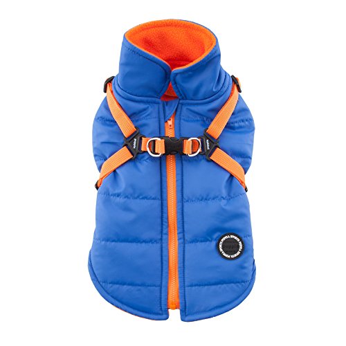 Puppia Mountaineer II Manteau d'Hiver pour Chien Bleu Taille L