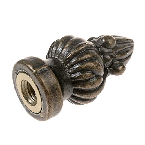 Penck Lamp Finials Lighting Accessories Bronze Metal Cap Knob Lamp Shade Finial Decoration Dual Thread 1-3/8 inch High