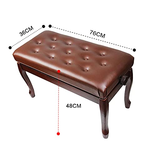 TEmkin Tabouret de Piano Banc de Piano en Bois Tabouret de Piano réglable en Hauteur de 10 cm avec Coussin rembourré, enseignement (Marron B) - Les Beatles, Paul McCartney, John Lennon, RIngo Starr, George Harrison TEmkin Tabouret de Piano Banc de Piano en Bois Tabouret de Piano réglable en Hauteur de 10 cm avec Coussin rembourré, enseignement (Marron B) – Image 6