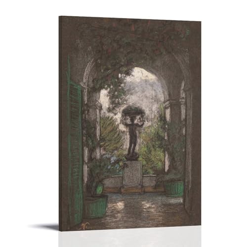 Affiche Capri Elihu Vedder impression d'art symboliste et tableau esthétique nature 20x30 cm
