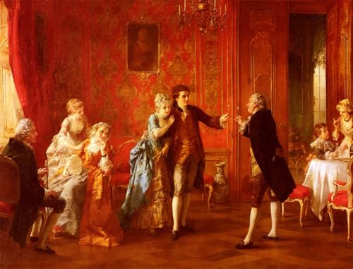 Art tableau d'art premium Le Marié par Erdmann, impression sur toile haut de gamme 60x90