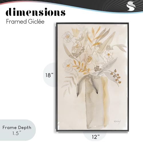 Vase à fleurs doux tableau haut de gamme robuste Stupell 30x45cm