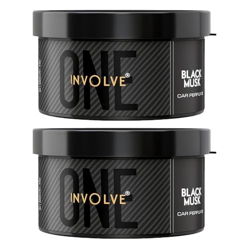 Image of Involve One Black Musk Car Perfume | Pack of 2 | Strong Fiber Car Air Freshener | Long Lasting Fragrance | Car Perfumes Luxury | Car Fresheners Long Lasting | Car Accessories 2026