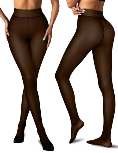 Medias con forro polar para mujer ideales para vestir elegante en los días de oficina