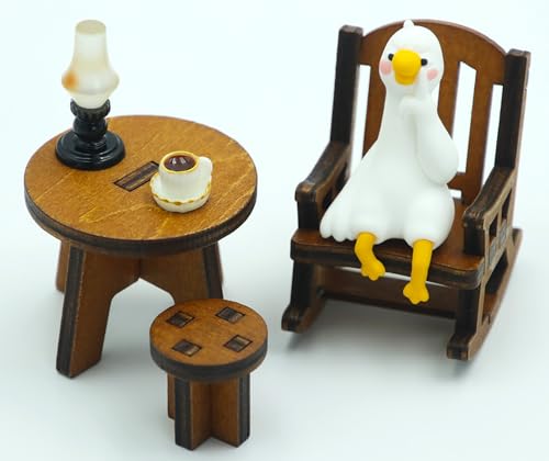 Miniature Ducks Figurines Statue, Adorable Ducks Collectibles Mini Sculpture for