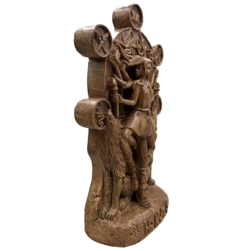 Estatua de Hekate Decorativa en Madera miniatura 3