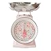 Isabelle Rose - Bilancia da cucina retrò, bilancia Nathalie, rosa, fino a 3 kg, ciotola in acciaio inox