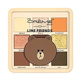 The Crème Shop | LINE FRIENDS - BROWN’S WARM & TOASTY Eyeshadow Palette | 9 Golden Multi-Finish Shades