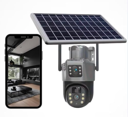 Image of 5MP+5MP Dual-Lens Solar CCTV Camera - Wireless Security with Night Vision (SR08)