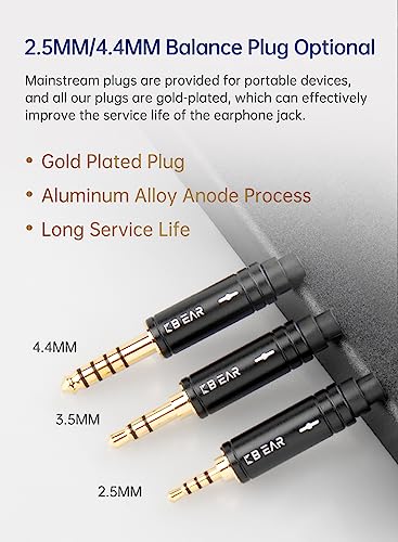 EZ EAR KBEAR ST16 MMCX Upgrade Cable 16 Cores 5N Pin Gold-Plated for Shure SE535, SE315, SE215, SE425, SE846 - Image 4