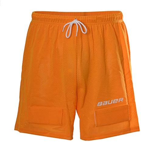 Bauer Core Mesh Jock Shorts, Orange, Men's, X-Large