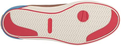 Lacoste Gripshot Sneaker, WHT/YLW, 6 US Unisex Big Kid | Image 3
