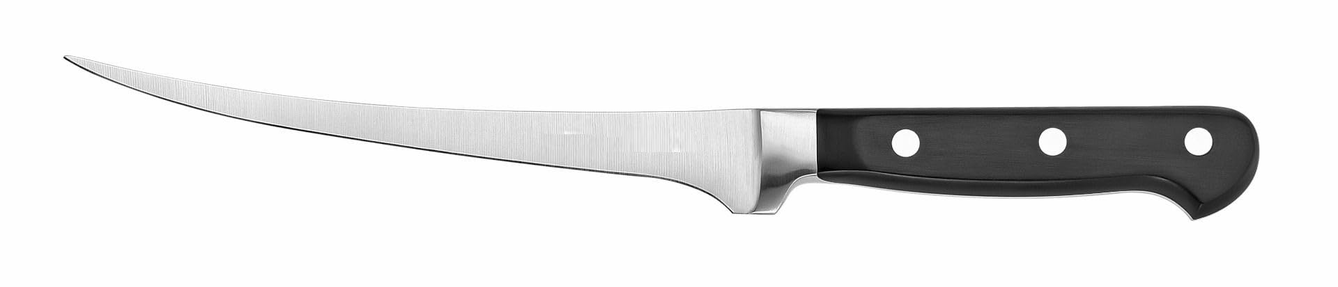 TrueCraftware- 7” Blade Flexible Fillet Knife Forged German Steel- Razor Sharp Multipurpose Sharp Kitchen Fish Knife for Meat Vegetable Poultry Cutting Home Kitchen Restaurants