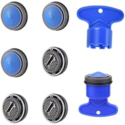 Filtro Grifo Fregadero BouGPeng 6 Piezas Aireador Grifo M24 Macho Boquilla Fregadero Aireador Agua Grifo Lavabo con Llave Inserción del Rosca Exterior Filtros 24mm Aireadores para Grifos de Cocina y Baño