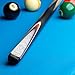 Elite ELSNK13 Snooker Pool Cue - Blonde Ash, Black Stained Maple with Red, Black, and Pearly White - 17oz
