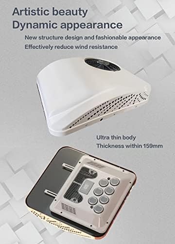 Rv Rooftop Dc Unit Roof Mounted Dc Air Conditioner - 12V/24V Electric Motorhome Ac for Heating and Cooling, Ideal for Trucks and Rvs, Energy Efficient and Compact Design,A-12V