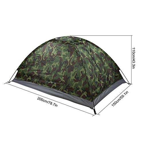 Tarnzelt, Ultraleichtes Zwei-Personen-Zelt, atmungsaktiv für Camping Wandern Bergsteigen Outdoor – Bild 5