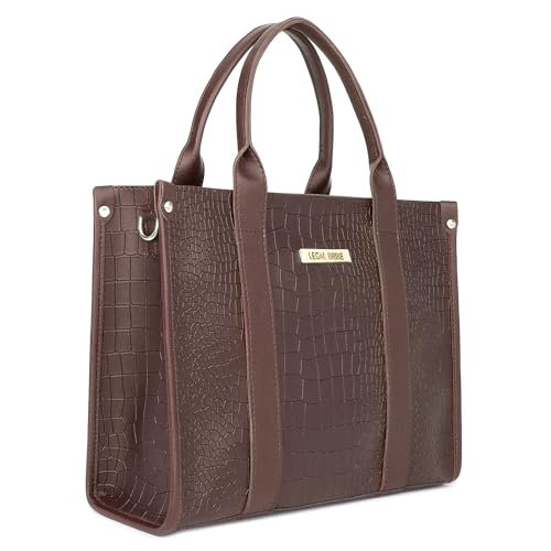LEGAL BRIBE Women Front Strap Crock Casual Tote Bag (Brown) (B0CS9TZW24) Amazon Price History, Amazon Price Tracker
