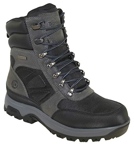 Dunham Men's 8000Works Waterproof 8-Inch Ubal Boot, Size: 14 Width: 6E Color: Black/Castlerock