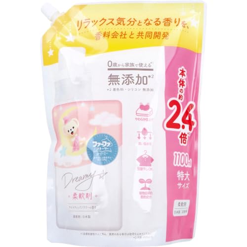 【美浜卸売-ORS4A01】ファーファストーリー ドリーミー 柔軟剤 アロマティックフラワーの香り 詰替用 1100mL×2個セット